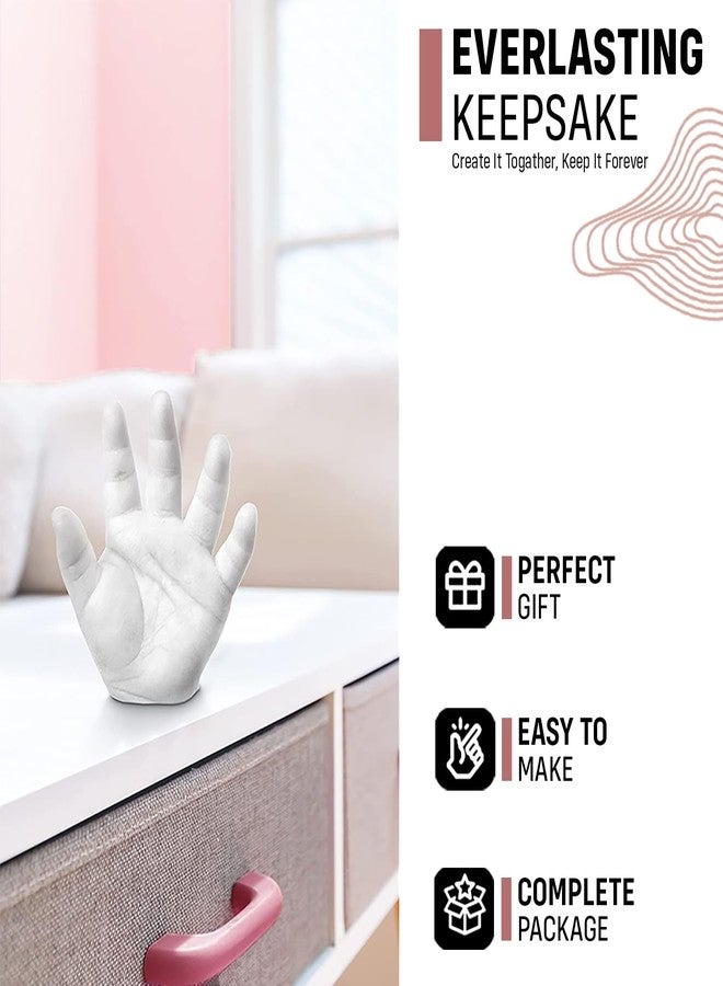 kraftify مجموعة كرافتيفاي لصنع قوالب للأطفال (مساحيق فقط)، مجموعة بصمة يد أو قدم واحدة يمكنك صنعها بنفسك | مسحوق طين التشكيل ومسحوق الصب لعمل بصمة ثلاثية الأبعاد | هدية عيد ميلاد مميزة للأطفال، بنين وبنات (يد واحدة أو قدم واحدة) - Image 5